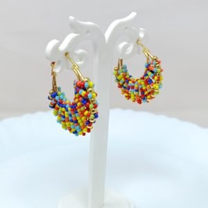 pearl earrings multicolor
