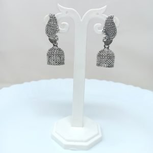 silver plated jhumka