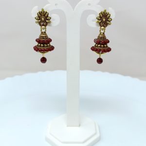 stud jhumka earrings drop earrings flower earring