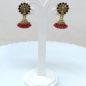 stud jhumka flower earrings drop earring