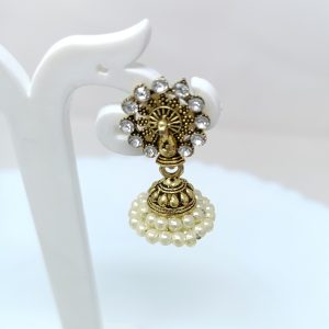 stud jhumka flower earrings drop earring