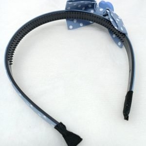 bow hairband headband blue