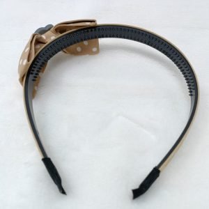 bow hairband headband brown