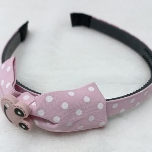 bow hairband headband pink