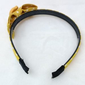 bow hairband headband yellow