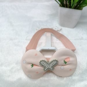 butterfly bow elastic hairband rose