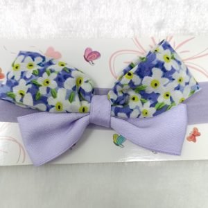 double wrap bow hairband headband lavender