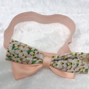 double wrap bow hairband headband pink