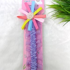 flower floral elastic hairband headband lavender