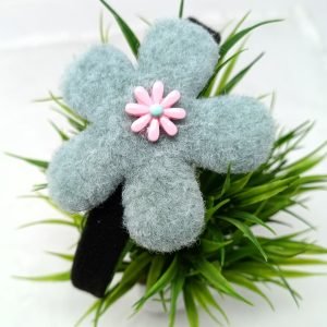 flower hairband headband for woman grey