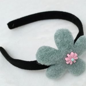 flower hairband headband for woman grey