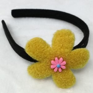 flower hairband headband for woman yellow