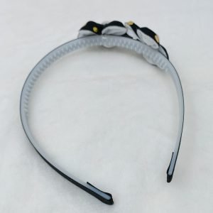 flower headband hairband black