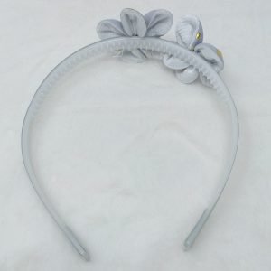 flower headband hairband grey