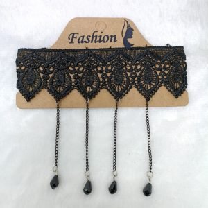 flower shaped choker necklace