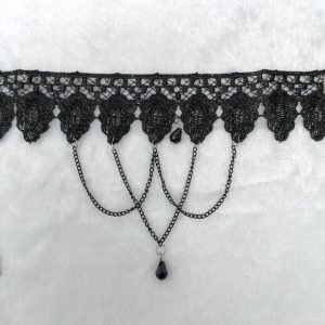 flower shaped choker necklace