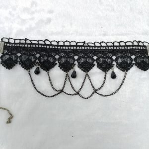 flower shaped choker necklace