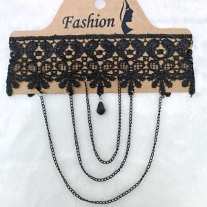 flower shaped choker necklace