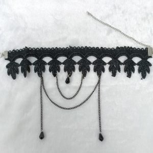flower shaped choker necklace