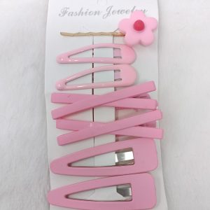 korean design hairclip baby pink