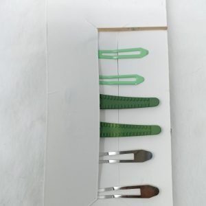 korean design hairclip green
