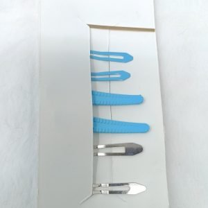korean design hairclip sky blue