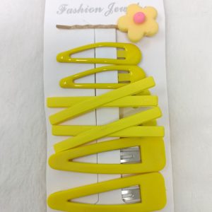 korean design hairclip yellow