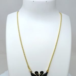 necklace double duck pendant