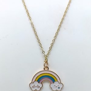 necklace rainbow pendant