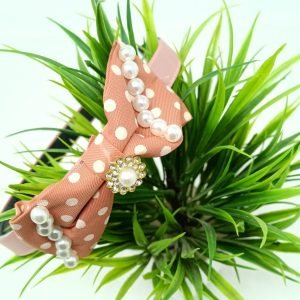 pearl bow knot hair tie hairband