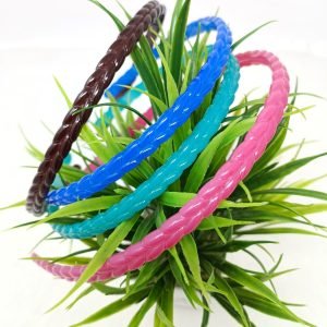 pigtail thin headbands plastic braid headband hairband