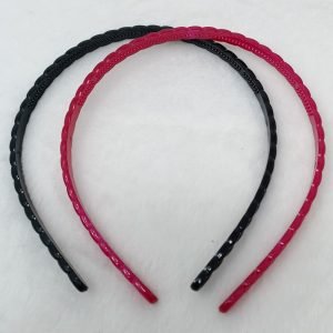 pigtail thin headbands plastic braid headband hairband