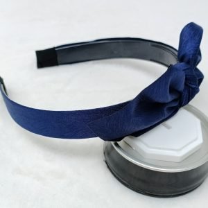 satin bow knotted hairband headband for women blue1