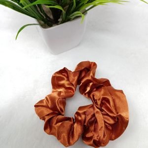 satin silk scrunchies gold