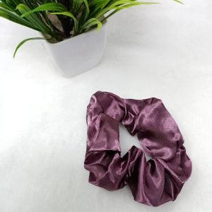 satin silk scrunchies purple