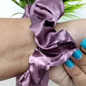 satin silk scrunchies purple