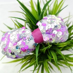 sequin bow hairband headband lavender