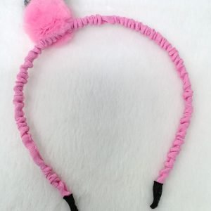 sequin mickeymouse pom pom hairband magenta