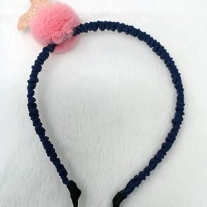 sequin mickeymouse pom pom hairband rose pink