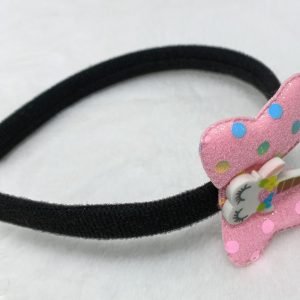 unicorn charm hairband headband baby pink