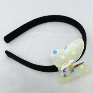 unicorn charm hairband headband white