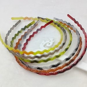 wavy thin plastic hairband headband
