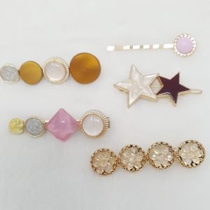 white pearl and stone hair clips hair accesse