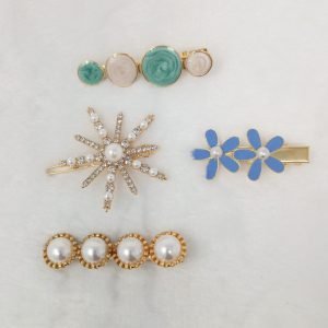 white pearl and stone women hairpin hair accessories3
