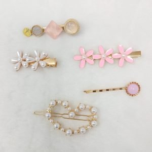 white pearl and stone women hairpin hair accessories3