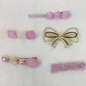 white pearl and stone women hairpin hair accessories3