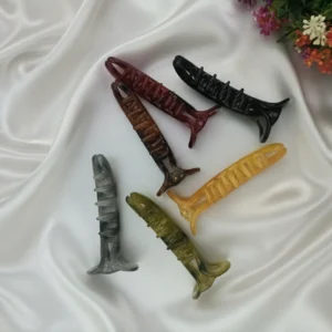 6 multicolor transparent banana clips 2