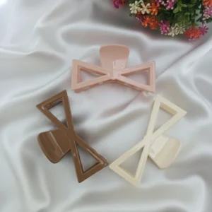 bow shape large hair claw