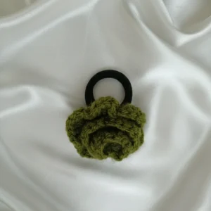 crochet olive rubber band
