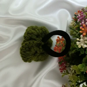 crochet olive rubber band